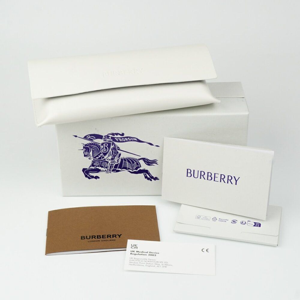 NEW Burberry BE4432U 412287 Vintage Check Dark Grey Oval Women Sunglasses - Picture 11 of 12